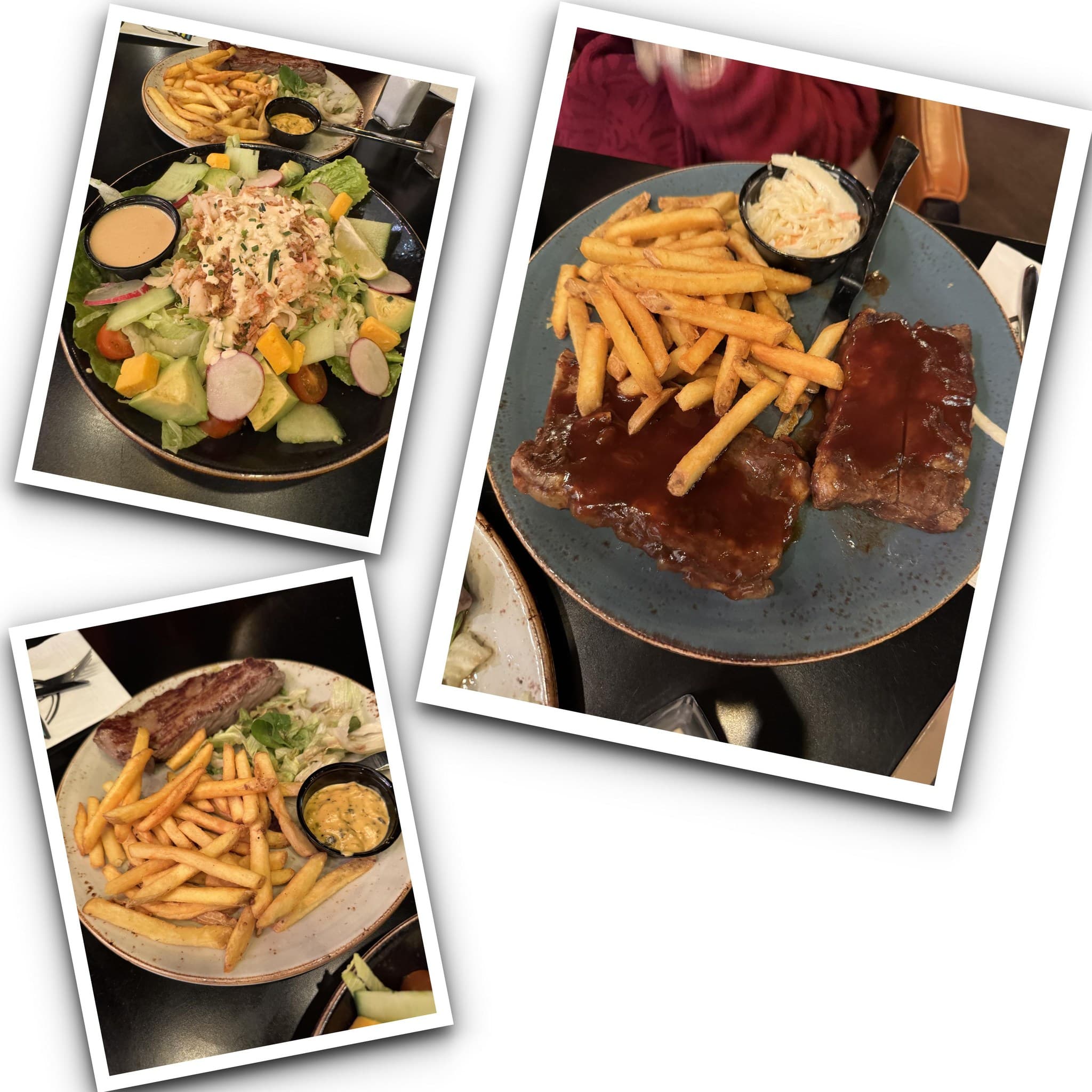 法國野食好好食😋,右上角Ribs都整得好味。
